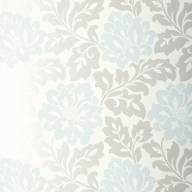 Saraceno Damask Aquamarine 5003631 by Schumacher Designer Wallpaper Palazzo 13.5" - Swanky Fabrics - Saraceno Damask Aquamarine 5003631 by Schumacher Designer Wallpaper Palazzo 13.5" - Swanky Fabrics -