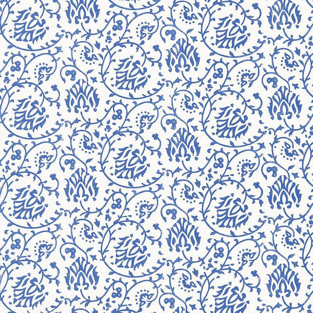 Sarana Vine Delft 5005271 by Schumacher Designer Wallpaper Jaipur - Swanky Fabrics - Sarana Vine Delft 5005271 by Schumacher Designer Wallpaper Jaipur - Swanky Fabrics -