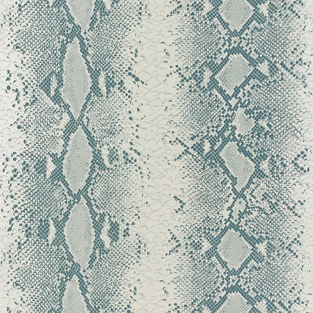 Snake Charmer Mineral 5008183 by Schumacher Designer Wallpaper Animal Prints & Wovens 27.0" - Swanky Fabrics - Snake Charmer Mineral 5008183 by Schumacher Designer Wallpaper Animal Prints & Wovens 27.0" - Swanky Fabrics -