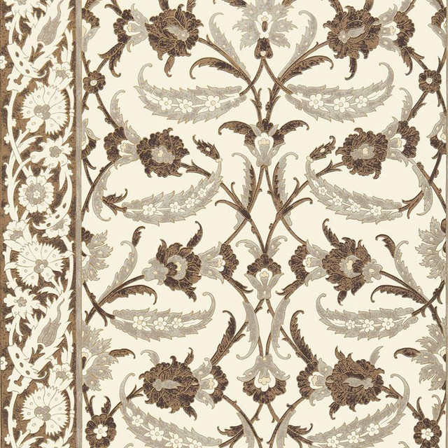 Topkapi Sepia 5006661 by Schumacher Designer Wallpaper Ottoman Chic 27.0" - Swanky Fabrics - Topkapi Sepia 5006661 by Schumacher Designer Wallpaper Ottoman Chic 27.0" - Swanky Fabrics -