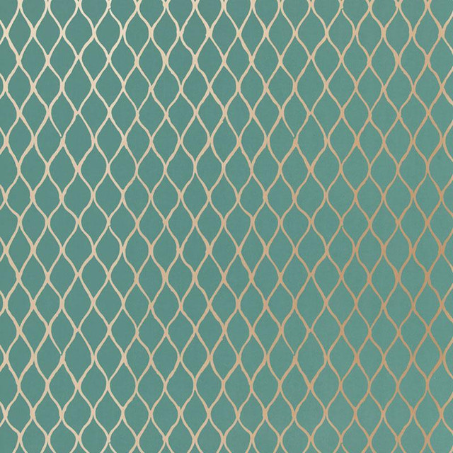 Valencia Turquoise 5005911 by Schumacher Designer Wallpaper Byzantium 13.5" - Swanky Fabrics - Valencia Turquoise 5005911 by Schumacher Designer Wallpaper Byzantium 13.5" - Swanky Fabrics -