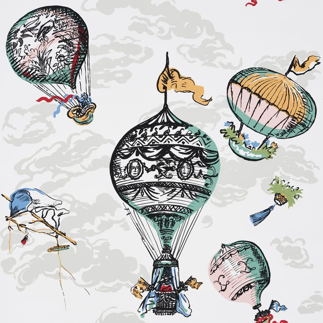 Balloons Multi 2704320 by Schumacher Designer Wallpaper Exuberant Prints 28.0" - Swanky Fabrics - Balloons Multi 2704320 by Schumacher Designer Wallpaper Exuberant Prints 28.0" - Swanky Fabrics -