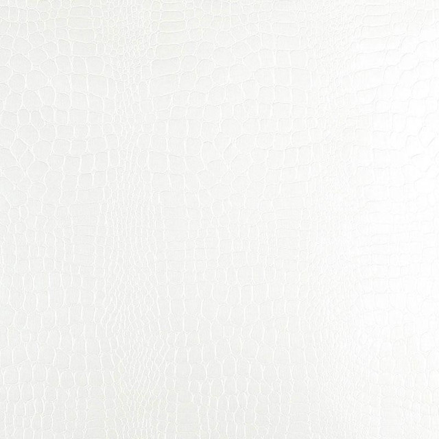 Crocodile White 5005830 by Schumacher Designer Wallpaper Modern Glamour 5.5" - Swanky Fabrics -