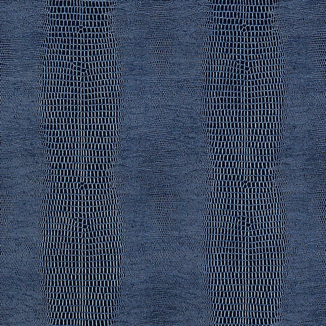 Komodo Prussian 5007344 by Schumacher Designer Wallpaper Fabulous Faux 6.0" - Swanky Fabrics -