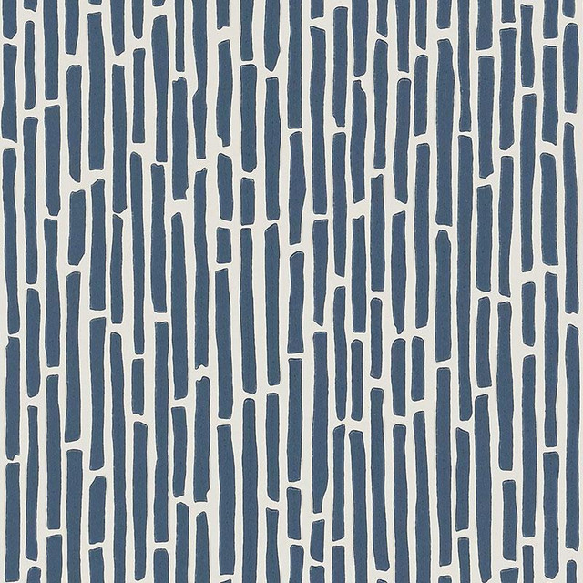 Bamboo Marine 5007523 by Schumacher Designer Wallpaper Drawn From Nature 20.5" - Swanky Fabrics - Bamboo Marine 5007523 by Schumacher Designer Wallpaper Drawn From Nature 20.5" - Swanky Fabrics -