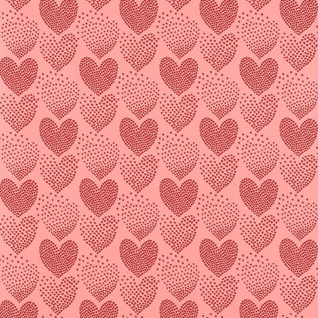 Heart Of Hearts Red & Pink 5008361 by Schumacher Designer Wallpaper Heart Of Hearts 6.75" - Swanky Fabrics - Heart Of Hearts Red & Pink 5008361 by Schumacher Designer Wallpaper Heart Of Hearts 6.75" - Swanky Fabrics -