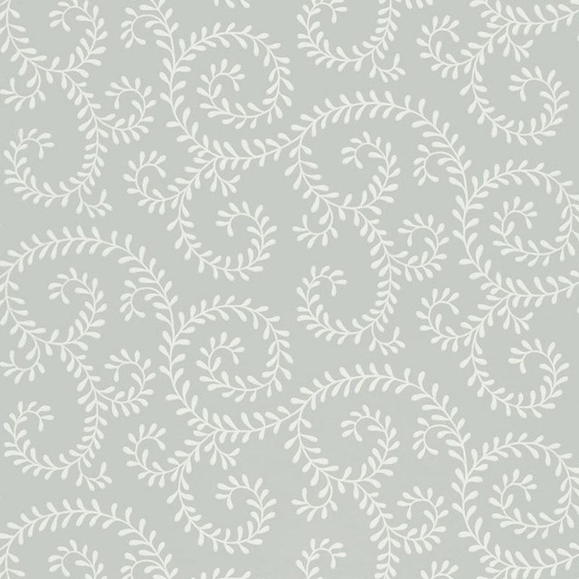 Leafy Scroll Dove 5005090 by Schumacher Designer Wallpaper Simply Charming 13.5" - Swanky Fabrics - Leafy Scroll Dove 5005090 by Schumacher Designer Wallpaper Simply Charming 13.5" - Swanky Fabrics -