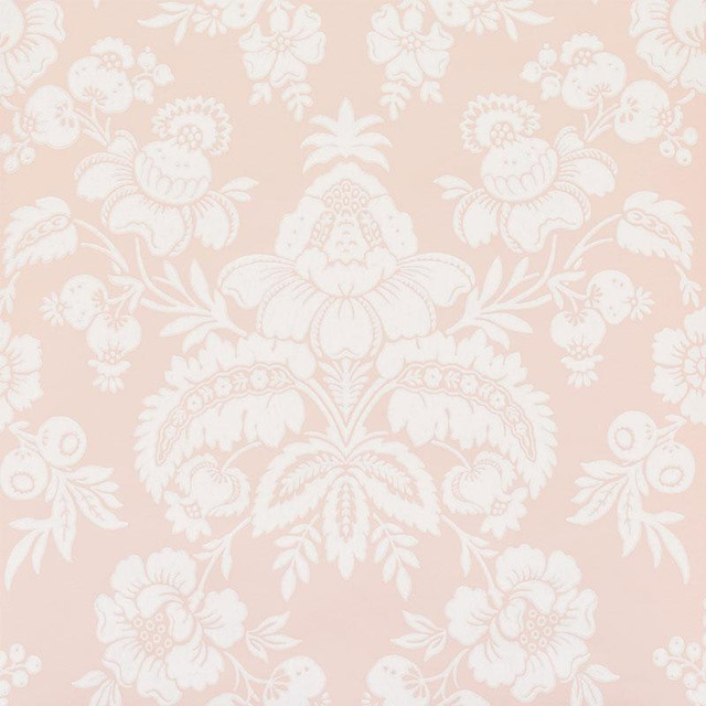 Simone Damask Blush 5009611 by Schumacher Designer Wallpaper New Traditional 10.5" - Swanky Fabrics - Simone Damask Blush 5009611 by Schumacher Designer Wallpaper New Traditional 10.5" - Swanky Fabrics -