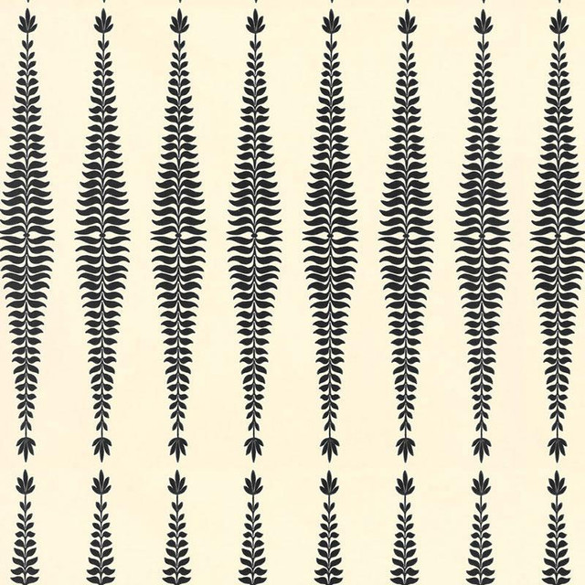 Fern Tree Noir 5005070 by Schumacher Designer Wallpaper Modern Nature 3.38" - Swanky Fabrics - Fern Tree Noir 5005070 by Schumacher Designer Wallpaper Modern Nature 3.38" - Swanky Fabrics -