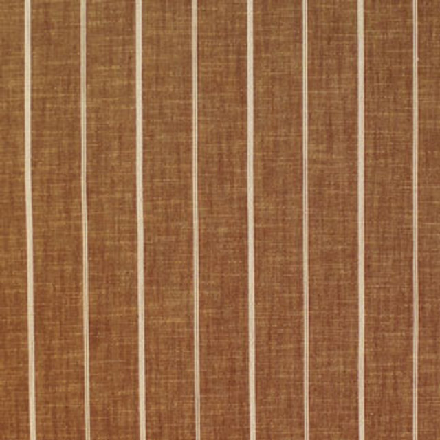 Haber Tobacco by Carole Designer Fabric Linear Color 68% COTTON, 23% RAYON, 8% LINEN, 1% POLY CHINA Passes 15,000 Double Rubs Wyzenbeek Horizontal: None and Vertical: 5 1/8" H 56" - Swanky Fabrics -