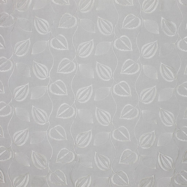 Hidcote Garden Snow by RM CoCo Designer Fabric Window Dressing 100% Polyester See Sample 0 Horizontal: 13 and Vertical: 9.4 52 - Swanky Fabrics -