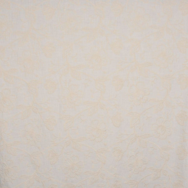 A0392 Oyster by RM CoCo Designer Fabric Coventry Cool Breeze 46% Viscose 34% Polyester 20% Linen See Sample 0 Horizontal: 16.93 and Vertical: 18.11 55 - Swanky Fabrics -