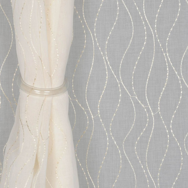 Daffodil Beige by RM CoCo Designer Fabric Botanical Beauty 100% Polyester See Sample 0 Horizontal: 4.25 and Vertical: 10.5 53 - Swanky Fabrics -