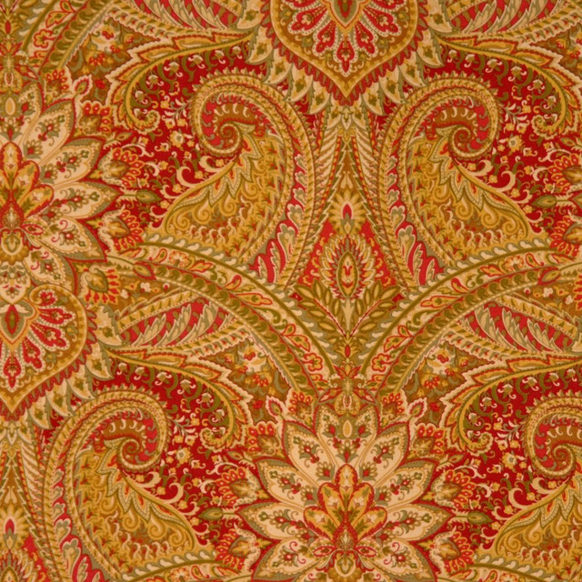 1689Cb Garnet by RM CoCo Designer Fabric Moroccan Spice 100% Cotton See Sample 0 Horizontal: 18.5 and Vertical: 27 54 - Swanky Fabrics -