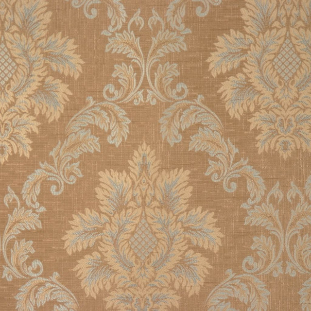 Norbury Sandlewood by RM CoCo Designer Fabric London Calling 100% Polyester See Sample 0 Horizontal: 14 and Vertical: 15 54 - Swanky Fabrics -