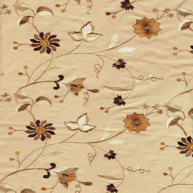 Gentle Touch Natural by RM CoCo Designer Fabric Color Parade - Wind - Wesco 100% Polyester Embroidery 100% Rayon Base See Sample 0 Horizontal: 11.5 and Vertical: 9.25 53 - Swanky Fabrics -