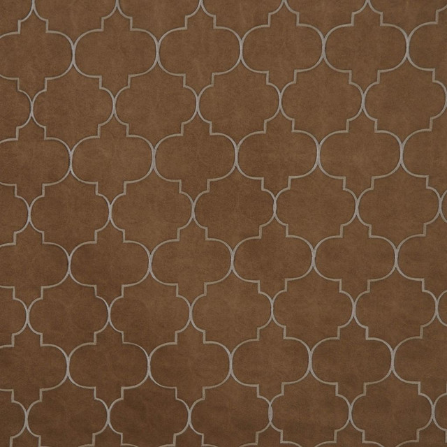 Trance Tobacco by RM CoCo Designer Fabric Daydreamer 100% Polyester See Sample 0 Horizontal: 4.25 and Vertical: 5.25 56 - Swanky Fabrics -