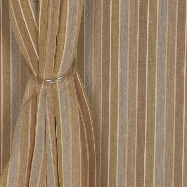 Gerbera Nutmeg by RM CoCo Designer Fabric Botanical Beauty 100% Polyester See Sample 0 Horizontal: 2.5 and Vertical: 0 60 - Swanky Fabrics -