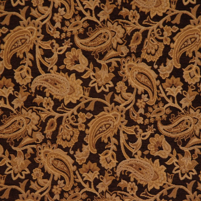 Prevail Expresso by RM CoCo Designer Fabric Timeless Elegance 69% Viscose 31% Polyester See Sample 0 Horizontal: 13.25 and Vertical: 12.63 54 - Swanky Fabrics -