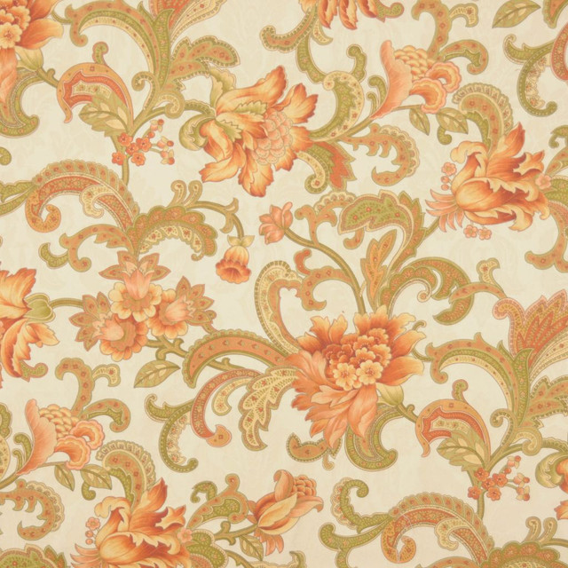 Gorgonzola Apricot by RM CoCo Designer Fabric Say Cheese 100% Cotton See Sample 0 Horizontal: 27 and Vertical: 27 54 - Swanky Fabrics -
