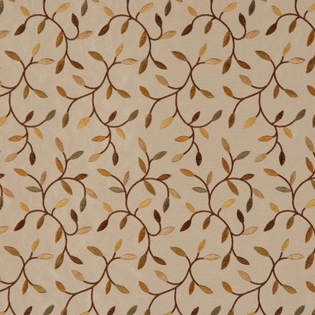 Tolkien Foliage Embroid by RM CoCo Designer Fabric Storytellers 100% Polyester Base 100% Rayon Embroidery See Sample 0 Horizontal: 8 and Vertical: 9.25 55 - Swanky Fabrics -