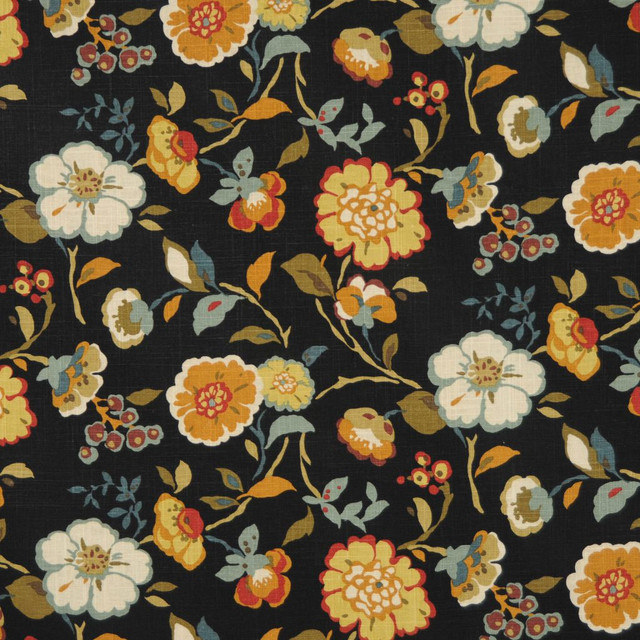 Asmara Volcano by RM CoCo Designer Fabric International 55% Linen 45% Rayon See Sample 0 Horizontal: 27 and Vertical: 13.5 54 - Swanky Fabrics -