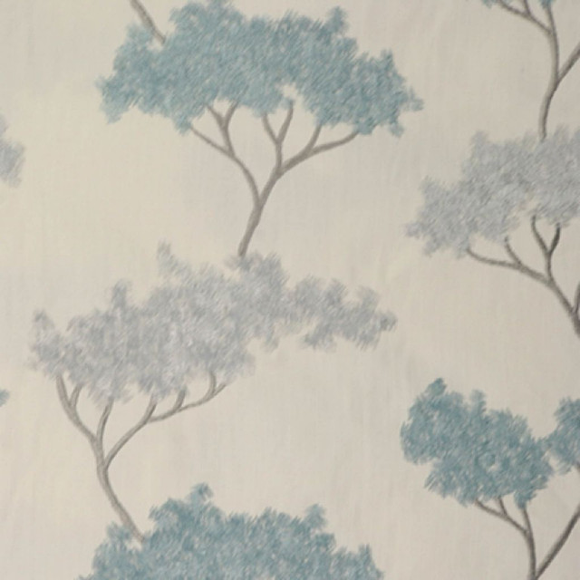 Leonardslee Sky by RM CoCo Designer Fabric Luxe Life - Wesco 52% Polyester 48% Cotton See Sample 0 Horizontal: 17.5 and Vertical: 12.5 53.5 - Swanky Fabrics -