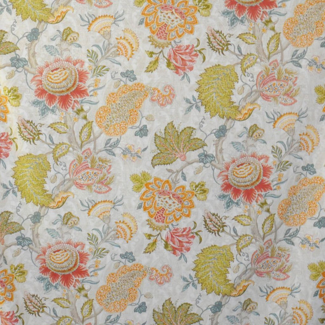 Julianne Sunshine by RM CoCo Designer Fabric The Print Shop 55% Linen 45% Rayon See Sample 0 Horizontal: 27 and Vertical: 27 54 - Swanky Fabrics -