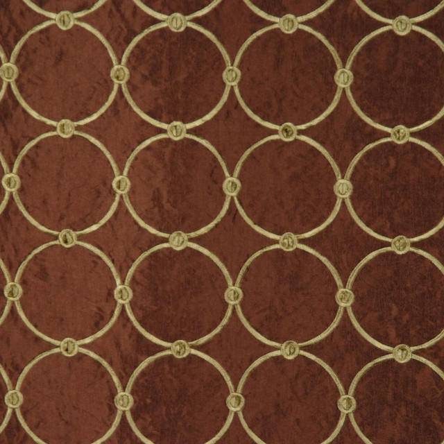 Memento Maya Chocolate by RM CoCo Designer Fabric Silver Screen 26% Polyester 32% Nylon 42% Rayon See Sample 0 Horizontal: 3.75 and Vertical: 3.75 54 - Swanky Fabrics -