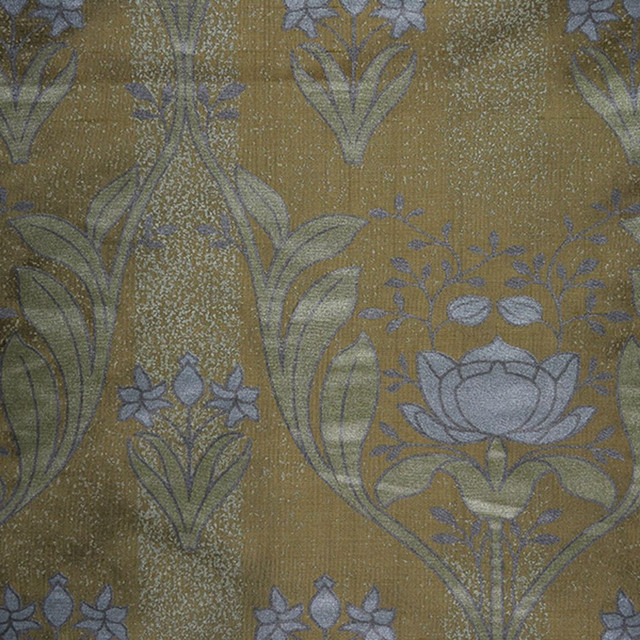 Dream Ticket Blue Quartz by RM CoCo Designer Fabric Expressions - Wesco 70% Silk 30% Polyester See Sample 0 Horizontal: 8.75 and Vertical: 17.75 54 - Swanky Fabrics -