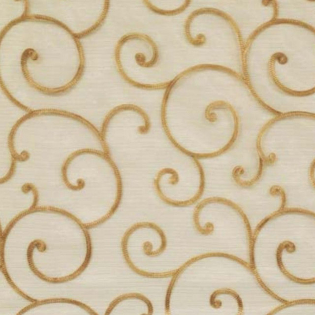Mateo Gold / Gold by RM CoCo Designer Fabric Sheers, Etc. - Wesco 100% Polyester See Sample 0 Horizontal: 11.75 and Vertical: 9 118 - Swanky Fabrics -