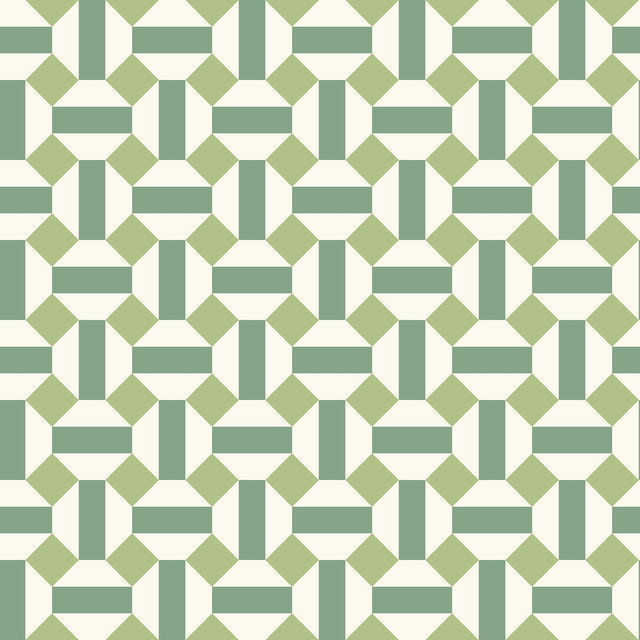 Alicatado Leaf Greens On Chalk by Cole & Son Designer Wallcovering COLE & SON SEVILLE NON WOVEN - 100% United Kingdom Horizontal: 20.5 and Vertical: 5.1 20.5 - Swanky Fabrics -