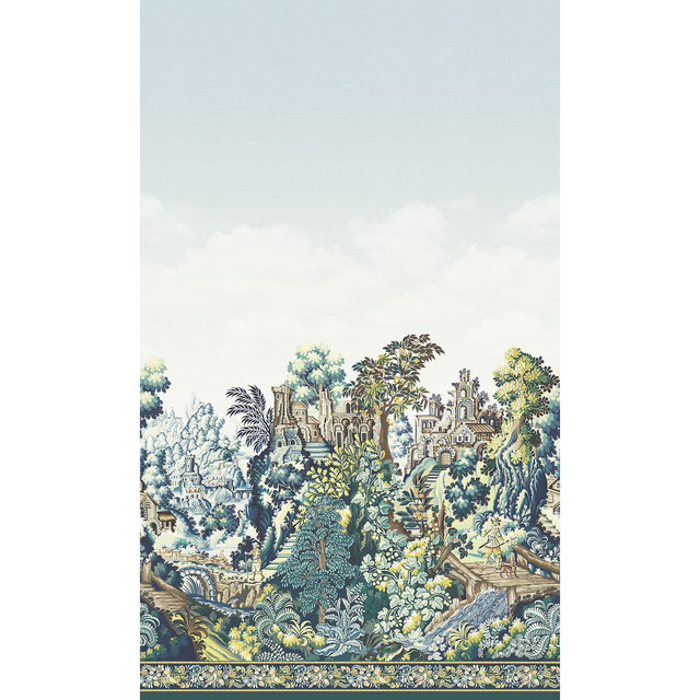 Verdure Tapestry Silk Pts&L by Cole & Son Designer Wallcovering COLE & SON HISTORIC ROYAL PALACES-GREAT MASTERS SILK - 70%;NON WOVEN - 30% United Kingdom Horizontal: 82.6 and Vertical: 137.8 82.6 - Swanky Fabrics -