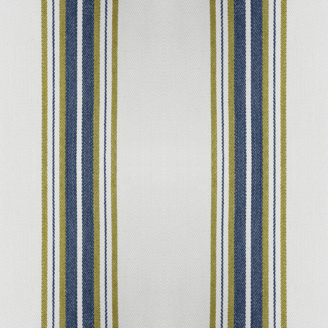 Nueva York Verde/Navy by Gaston Y Daniela Designer Fabric GASTON LUIS BUSTAMANTE COTTON - 42%;VISCOSE - 30%;LINEN - 24%;POLYESTER - 4% Italy HEAVY Horizontal: 6 and Vertical: 55 - Swanky Fabrics -