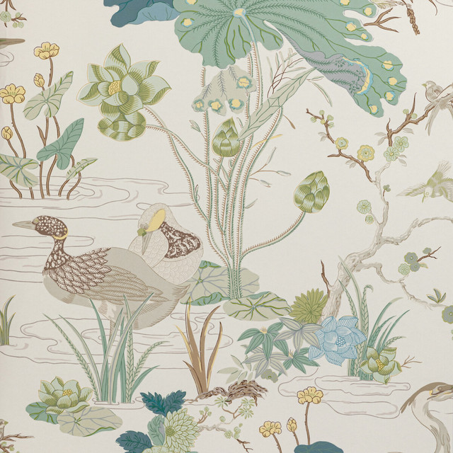 Luzon Paper Jade by Lee Jofa Designer Wallcovering MINDORO WALLPAPER WOOD PULP - 45%;BINDER - 20%;MINERAL FILLERS - 20%;POLYESTER - 15% United Kingdom Horizontal: 27.5 and Vertical: 41.8 27.5 - Swanky Fabrics -