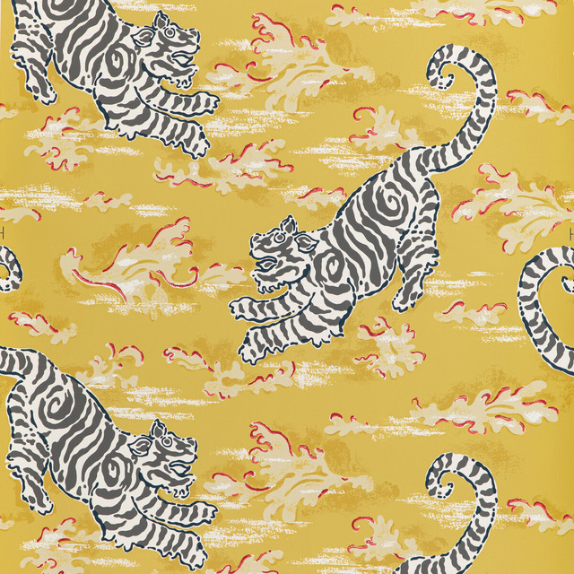 Bongol Paper Citrine by Lee Jofa Designer Wallcovering MINDORO WALLPAPER PAPER - 100% United States Horizontal: 27 and Vertical: 19 27 - Swanky Fabrics -