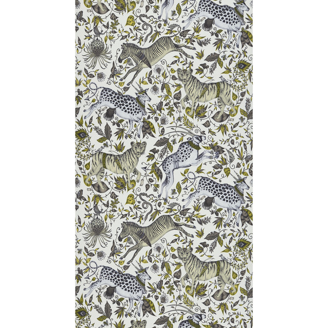 Protea Gold by Clarke And Clarke Designer Wallcovering WILDERIE BY EMMA J SHIPLEY FOR C&C NON WOVEN - 100% United Kingdom Horizontal: 0 and Vertical: 20.48 21 - Swanky Fabrics -