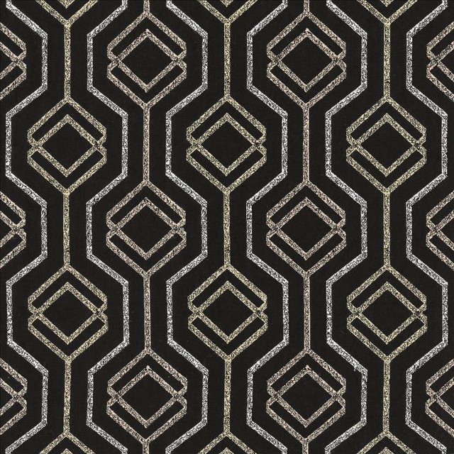 Babonneau Black by Kasmir Designer Fabric 1470 54% Polyester
42% Cotton
4% Linen
 INDIA 27,000 Wyzenbeek Double Rubs </p><p>Repeat: Horizontal: 6 3/8 inches and Vertical: 6 2/8 inches 54 - Swanky Fabrics -