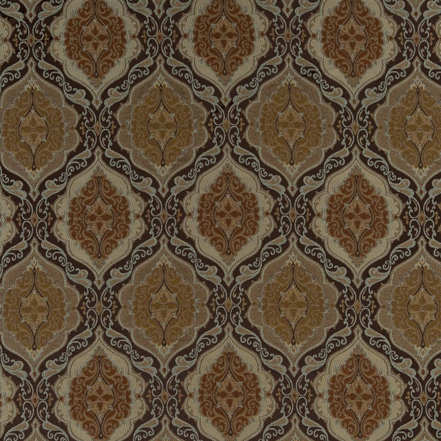 D1834 Walnut Antoinette by Charlotte Designer Fabric Vintage Elegance 100% Woven Polyester Asia Exceeds 120,000 Wyzenbeek Rubs (Heavy Duty) </p><p>Repeat: Horizontal: 7" x Vertical: 10" 54 Inches - Swanky Fabrics -
