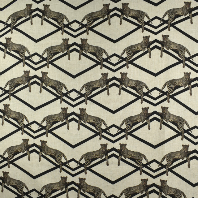 F2766 Black by Greenhouse Designer Fabric E83: greenhouse HUES 95% Polyester, 5% Linen China 50,000 double rubs </p><p>Repeat: 14" H, 12" V 58" - Swanky Fabrics -