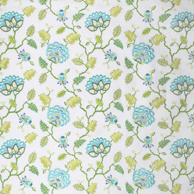 S1742 Isle Waters by Greenhouse Designer Fabric 52% Polyester, 48% Cotton With 100% Viscose Embroidery India 9,000 double rubs </p><p>Repeat: 17" H, 12.5" V 54" - Swanky Fabrics -