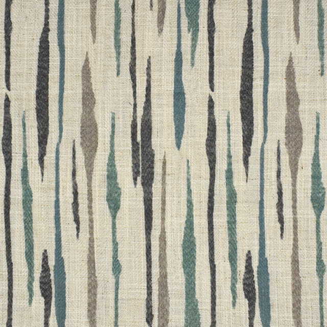 F2702 Azure by Greenhouse Designer Fabric 95% Polyester, 5% Linen China 50,000 double rubs </p><p>Repeat: 6.5" H, 11" V 58" - Swanky Fabrics -
