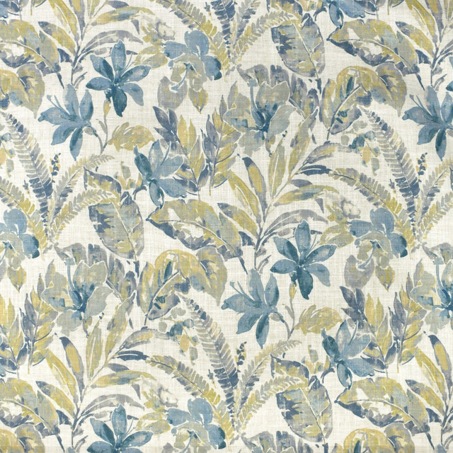 S3654 Mist by Greenhouse Designer Fabric 95% Polyester, 5% Linen China 85,000 double rubs </p><p>Repeat: 28" H, 28" V 58" - Swanky Fabrics -