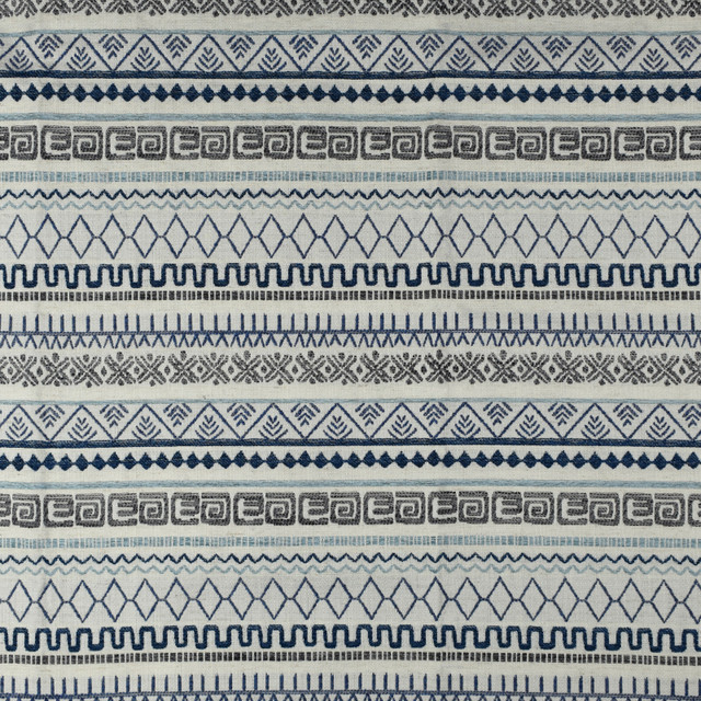F2722 Sea by Greenhouse Designer Fabric 99% Polyester, 1% Linen China 53,000 double rubs </p><p>Repeat: 2.25" H, 14" V 57" - Swanky Fabrics - F2722 Sea by Greenhouse Designer Fabric 99% Polyester, 1% Linen China 53,000 double rubs </p><p>Repeat: 2.25" H, 14" V 57" - Swanky Fabrics -