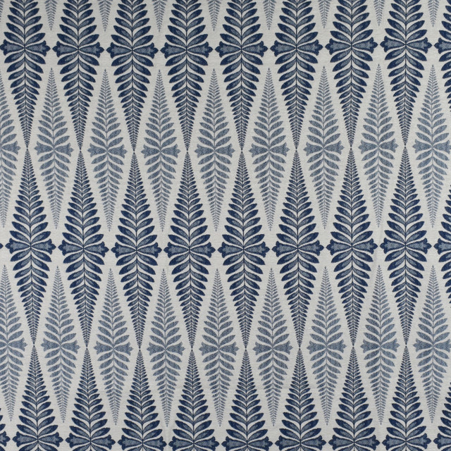 F2733 Denim by Greenhouse Designer Fabric 65% Polyester, 35% Rayon China 40,000 double rubs </p><p>Repeat: 3.5" H, 13.5" V 57" - Swanky Fabrics -