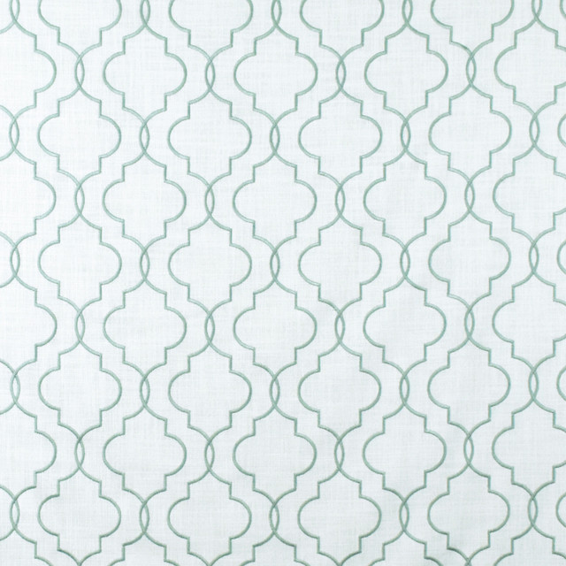 S2652 Sky by Greenhouse Designer Fabric 100% Polyester With 100% Viscose Embroidery India 9,000 double rubs </p><p>Repeat: 6.5" H, 6.5" V 52" - Swanky Fabrics -