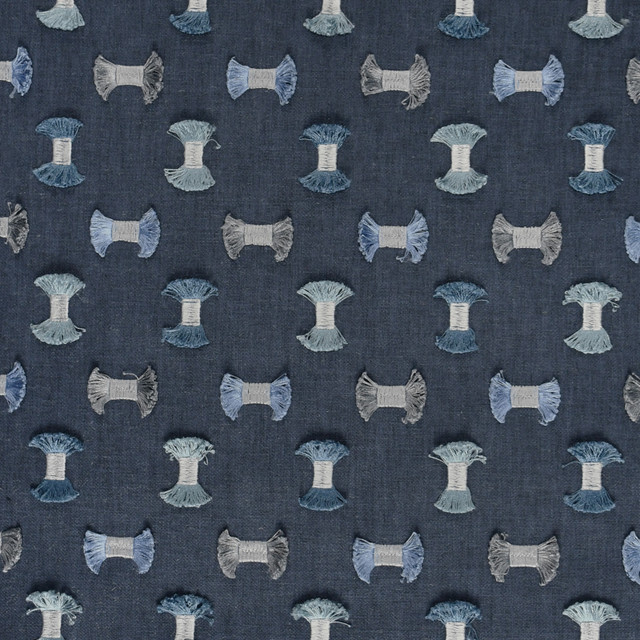 S3046 Seaside by Greenhouse Designer Fabric 50% Polyester, 50% Cotton With 100% Polyester Embroidery India 9,000 double rubs </p><p>Repeat: 6.25" H, 5.25" V 55" - Swanky Fabrics - S3046 Seaside by Greenhouse Designer Fabric 50% Polyester, 50% Cotton With 100% Polyester Embroidery India 9,000 double rubs </p><p>Repeat: 6.25" H, 5.25" V 55" - Swanky Fabrics -