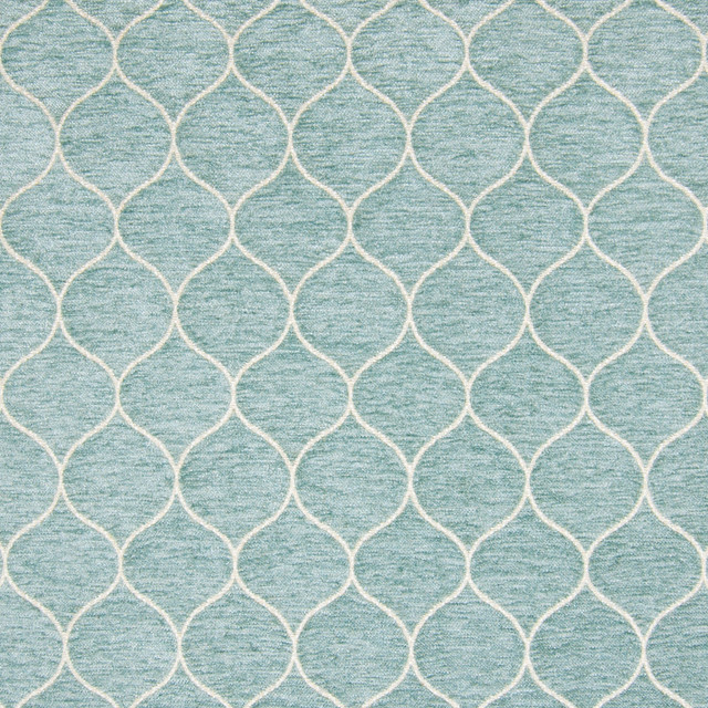 B9770 Mist by Greenhouse Designer Fabric 85% Polyester, 15% Cotton China 50,000 double rubs </p><p>Repeat: 2" H, 3" V 55" - Swanky Fabrics -