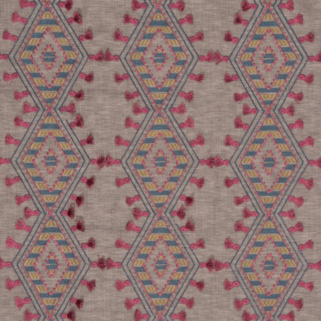 S3120 Jewel by Greenhouse Designer Fabric 71% Polyester, 29% Cotton With 100% Polyester Embroidery India 9,000 double rubs </p><p>Repeat: 6.5" H, 6.25" V 52" - Swanky Fabrics - S3120 Jewel by Greenhouse Designer Fabric 71% Polyester, 29% Cotton With 100% Polyester Embroidery India 9,000 double rubs </p><p>Repeat: 6.5" H, 6.25" V 52" - Swanky Fabrics -