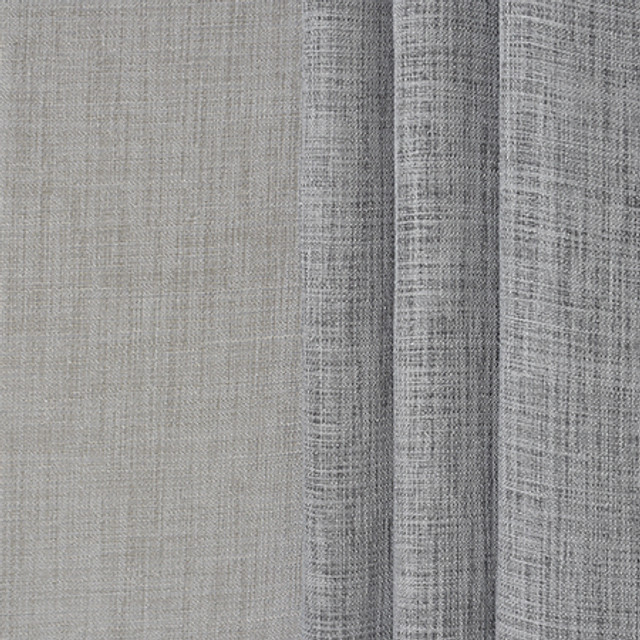 Calm Breeze Metal by Carole Designer Fabric Sheer Philosophy 100% Polyester France N/A </p><p>Repeat: None 138" - Swanky Fabrics -